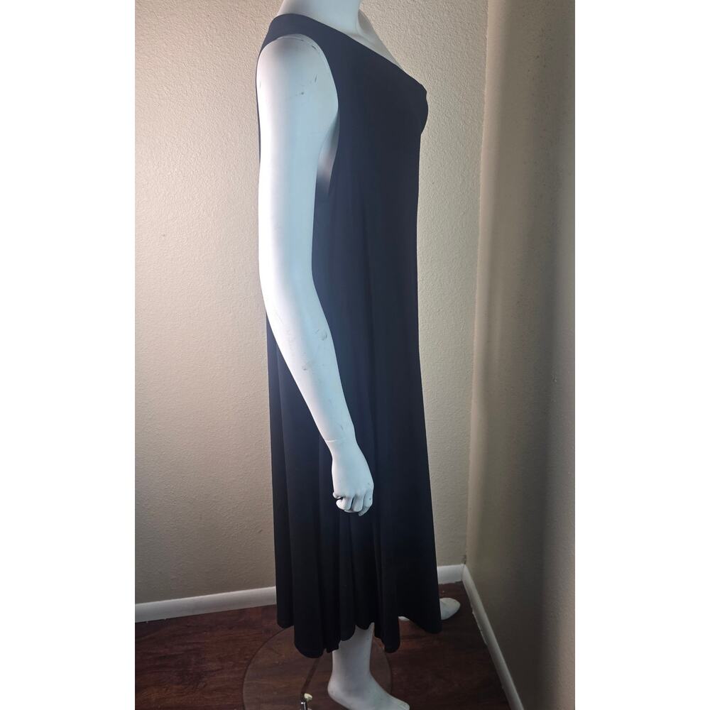 Eileen Fisher Black Sleeveless Midi Dress - Picture 2 of 7